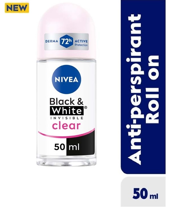 Nivea Black & White Clear Roll On 50ml