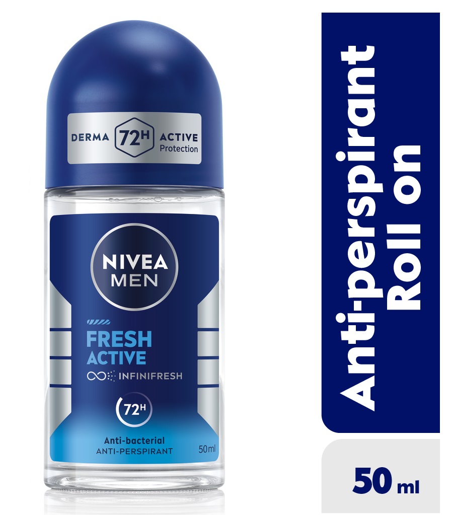 Nivea Men Fresh Active Roll On 50Ml