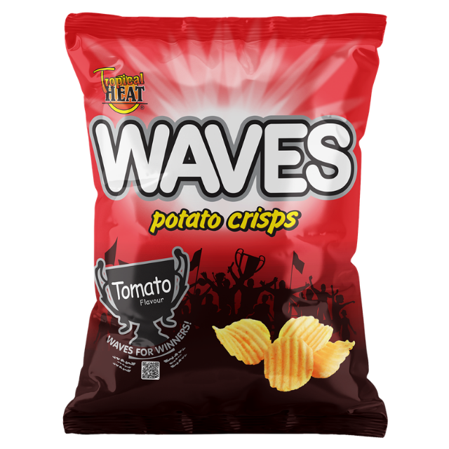 Tropical Heat Waves Potato Crisps Tomato 125g