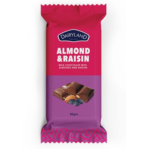 Dairyland Chocolart Almond & Raisin 80g