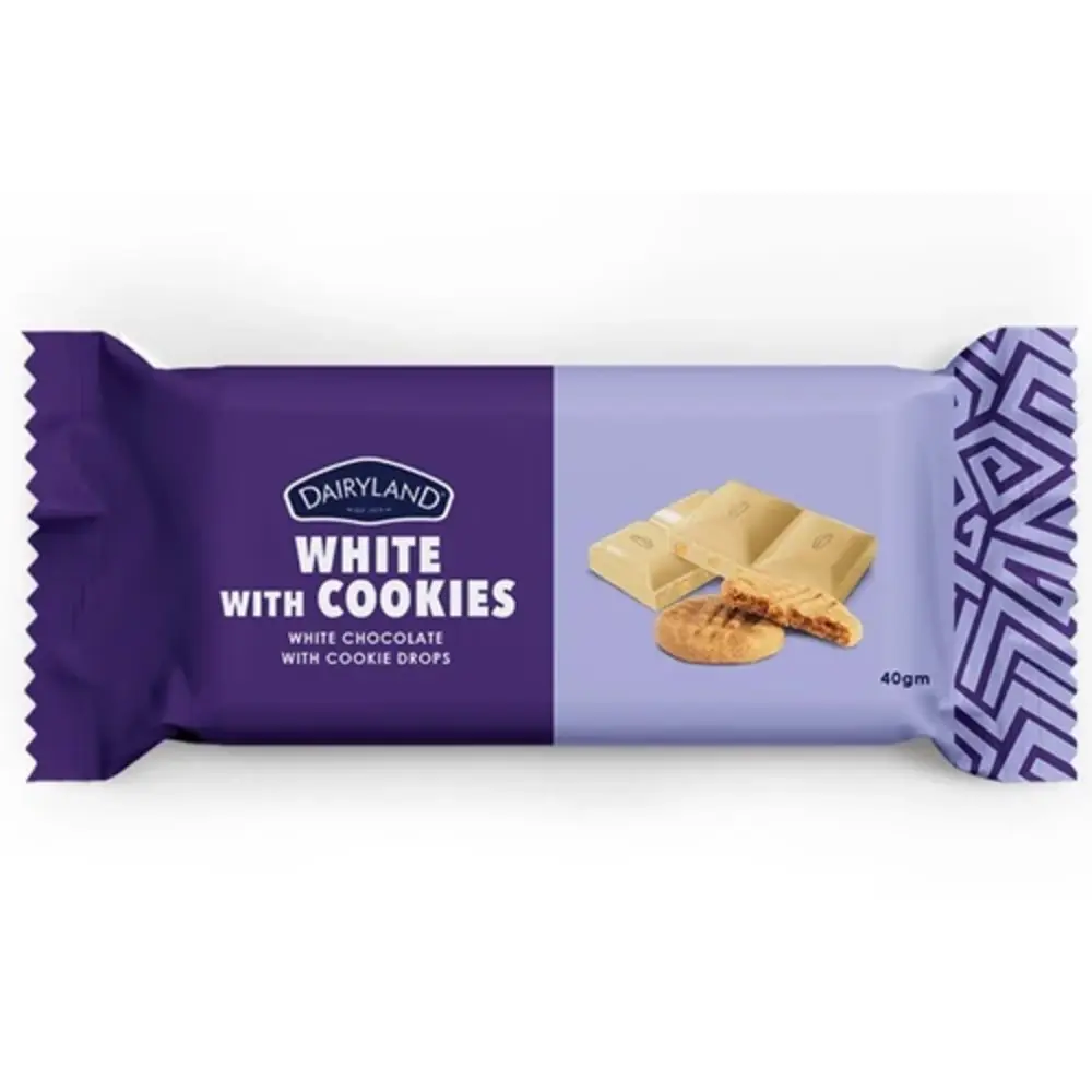 Dairyland Chocolart White With Cookies 40g