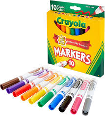 Crayola 58-8626 Fn Ln 10Ct Mrkr