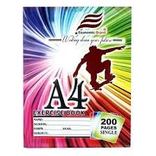 Economic Exercise Book A4 Single Line 200 Pages