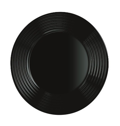 Harena Black Dinn Plate 25 Cm