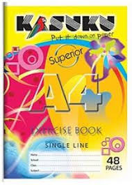 Kasuku Exercise Book A4 Single Line 200 Pages