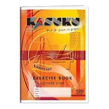 Kasuku Superior Exercise Book A4 Square Line 120 Pages