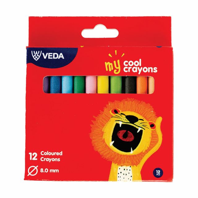 Veda Crayons 12 Colour