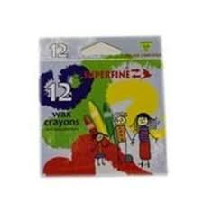 Superfine Wax Crayons 12 Pieces