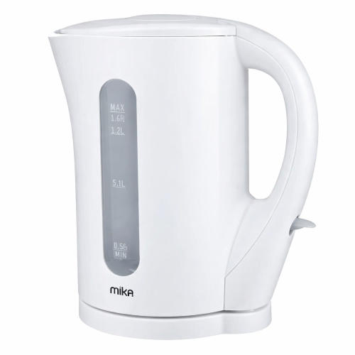Mika Kettle, 1.7L, Plastic, Cordless (Open Element), Cream White MKT1103W