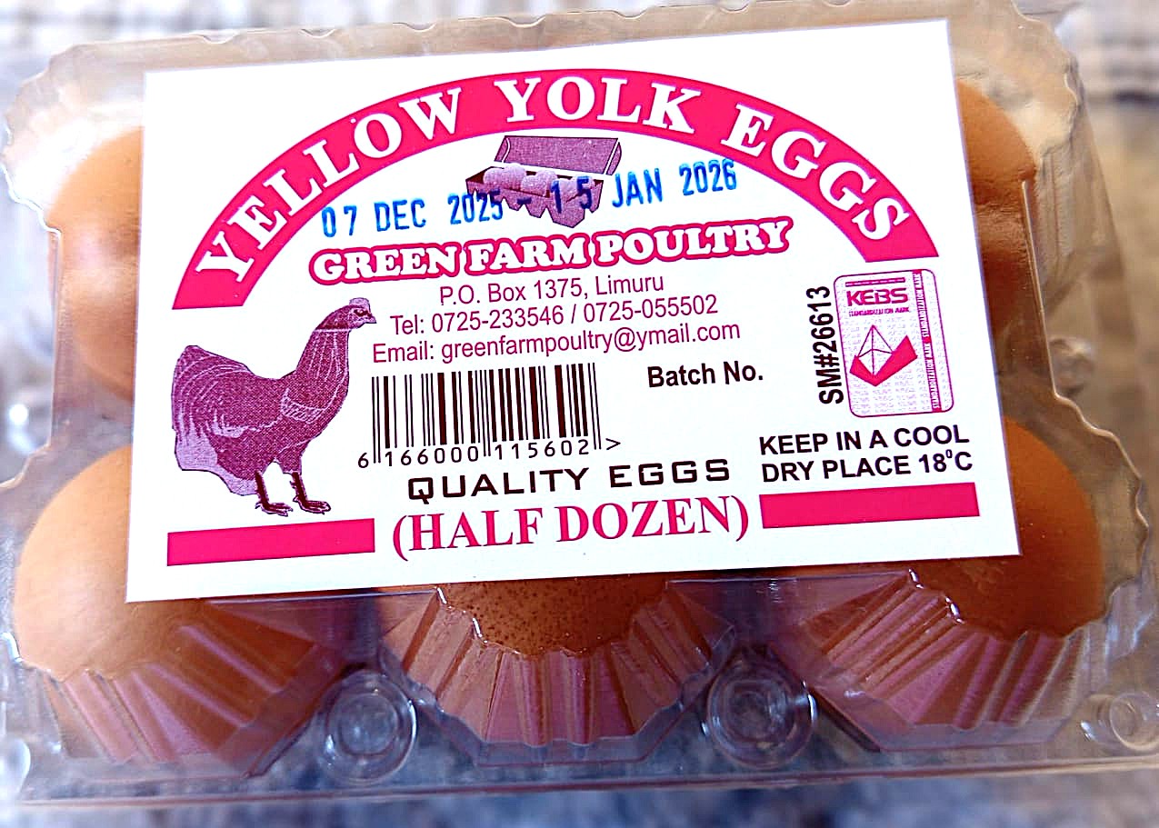 Green Farm Yellow Yolk Eggs 6 Pieces