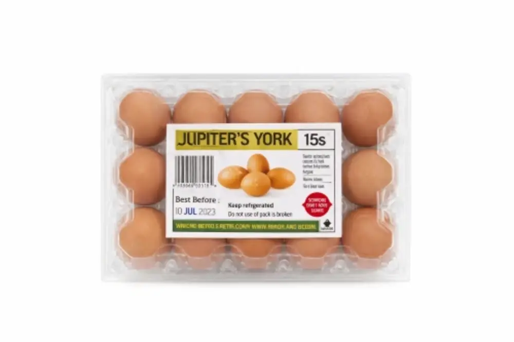 Jupiters Yellow York Egg 15 Pack