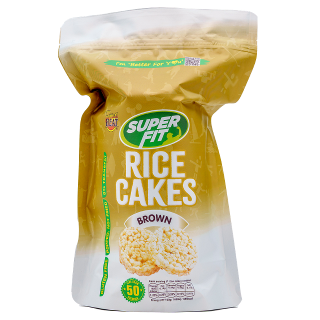 Tropical Heat Superfit Rice Cakes Brown 100G
