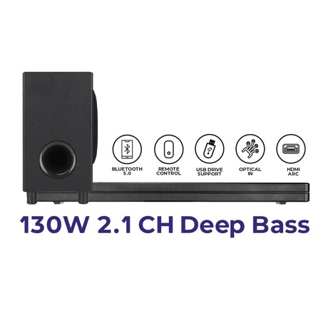 Vision 21Ch 130W Soundbar Vp2112Sb