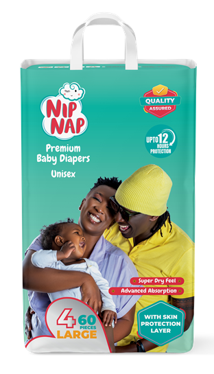 Nipnap Diapers Jumbo Maxi 60 Pieces