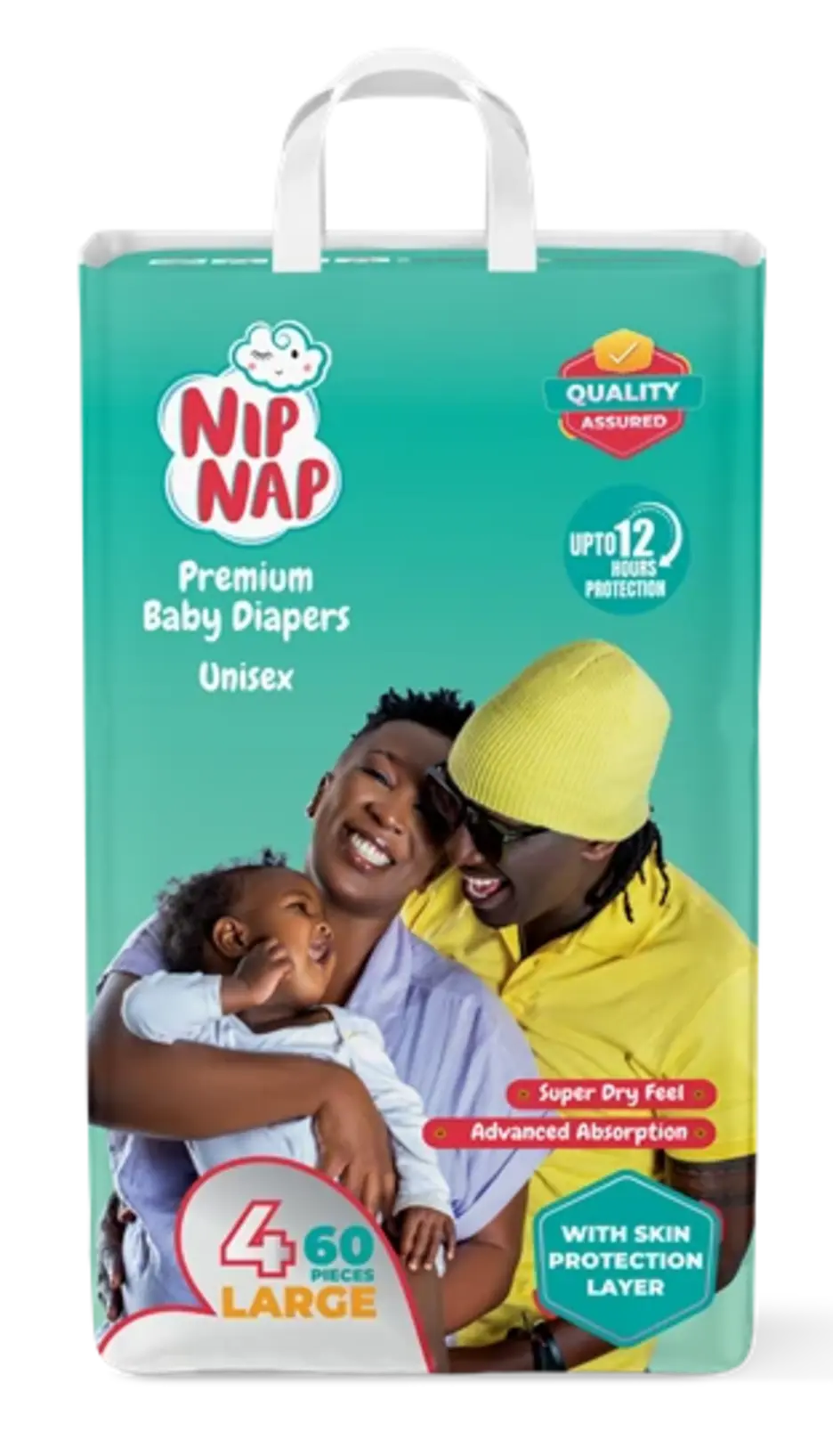 Nipnap Diapers Jumbo Maxi 60 Pieces