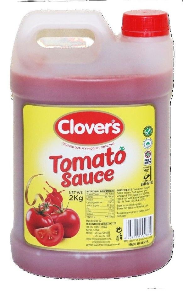 Clovers Tomato Sauce 2Kg