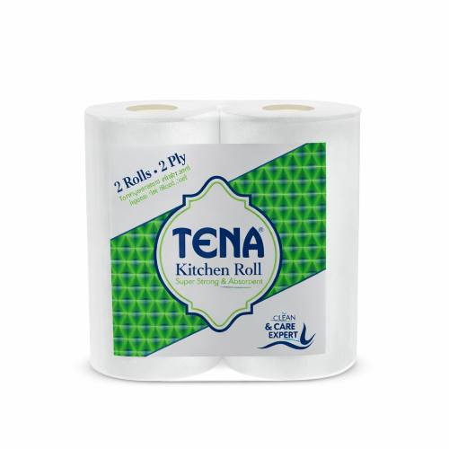 Tena White Kitchen Towel 2Pack
