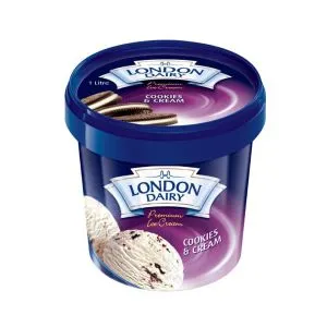 London Dairy Cookies Cream 1Lt