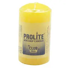 prolite fancy candle club small yellow 1 pc