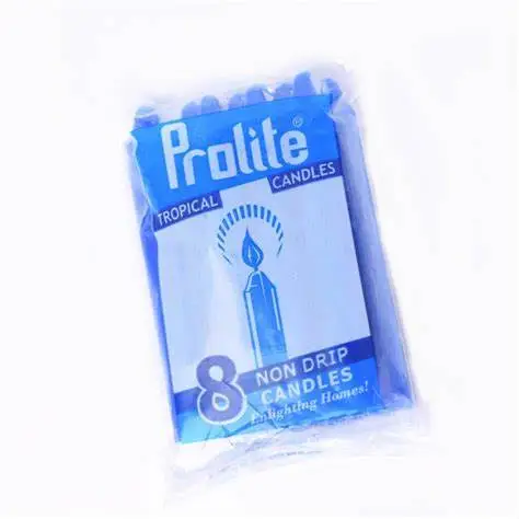prolite tropical candle blue 8pcs