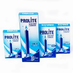 prolite tropical candle box white 8pcs