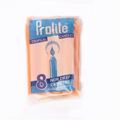 prolite tropical candle orange 8pcs