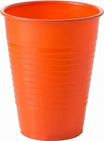 Super Plastic Cup Rnd -A2193 Orange