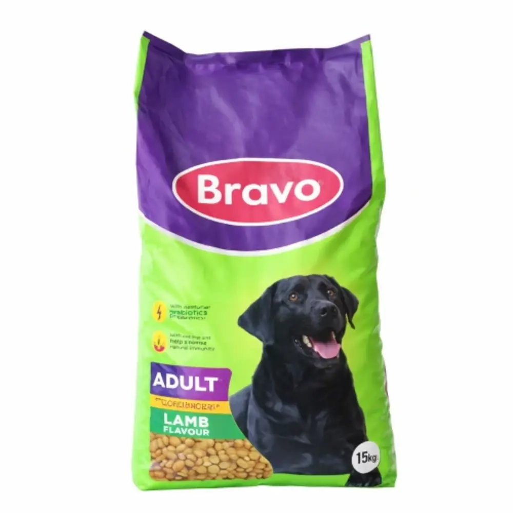 Bravo Lamb Flavour Dog Food 15Kg
