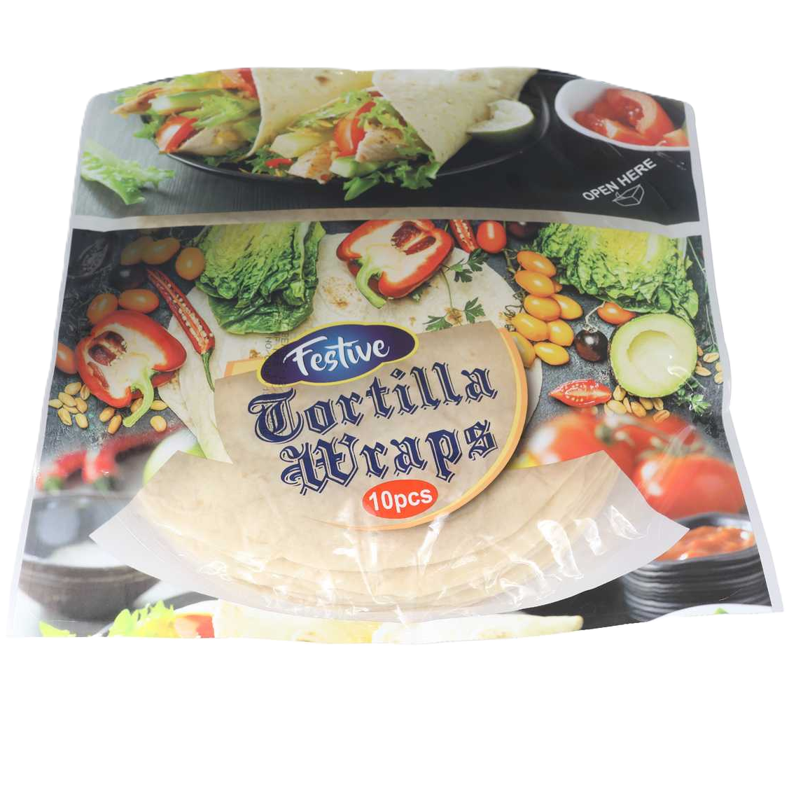 Festive Tortilla Wrap 10pcs