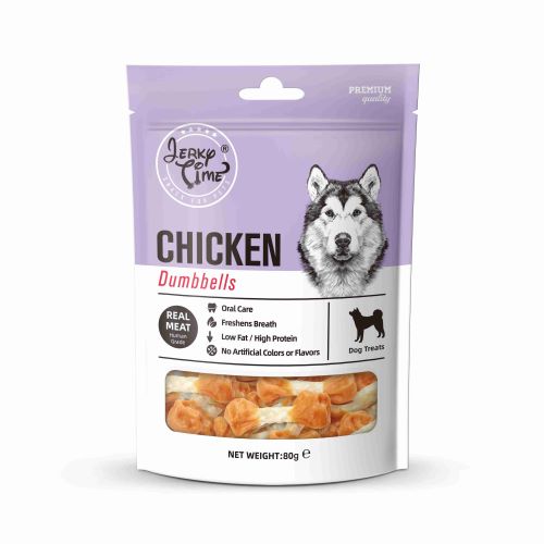 Jerky Time Dog Chicken Dumbells 80G