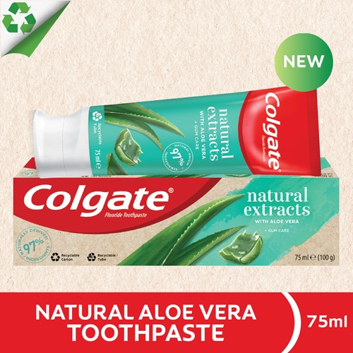 Colgate Toothpaste Tea Colgate Natural Extracts Aloe & Green Tea Toothpaste 75ml