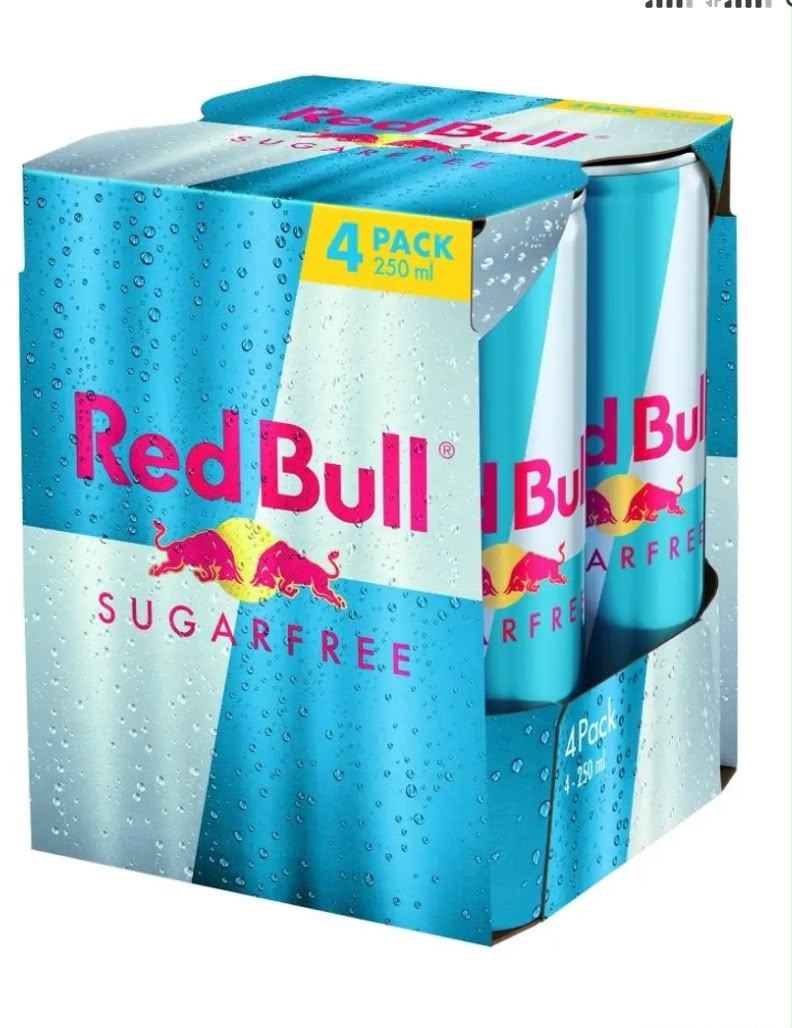 Red Bull Energy Drink Sugar Free 250ml 4Pack
