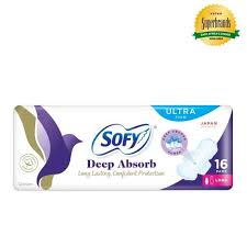 Sofy Ultra Thin Sanitary Pads Long Value Pack 16'S