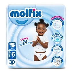 Molfix Open Diaper High Count 30x4 Size 6