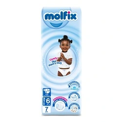 Molfix Open Diaper Low Count 7x12 Size 6