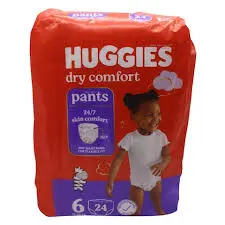 Huggies Dry Comfort Pant Size 6 24x8