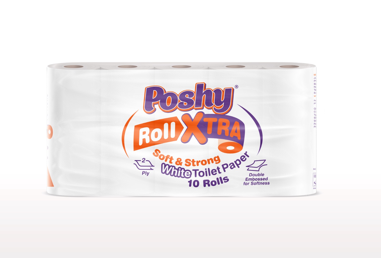 Poshy White Roll xtra Tissue Paper 10's
