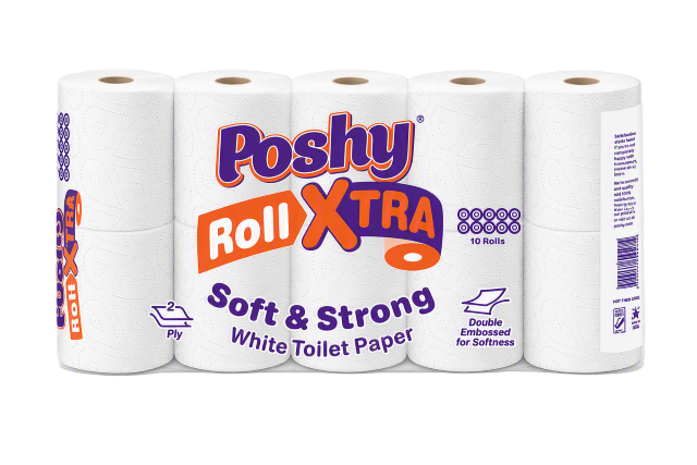 Poshy White Roll xtra Tissue Paper 10's