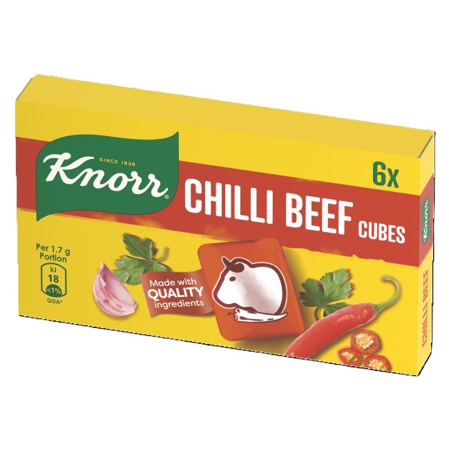 Knorr Soft Cube Beef Chilli Seasoning 6'S
