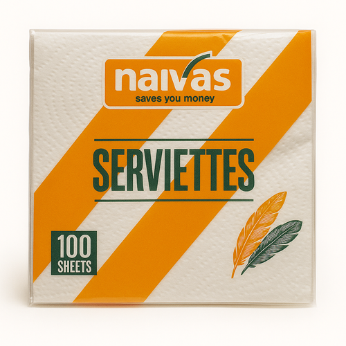Naivas Premium Serviettes White 100 Sheets
