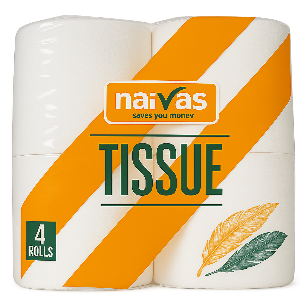 Naivas Premium Toilet Tissue 2 Ply 4 Rolls