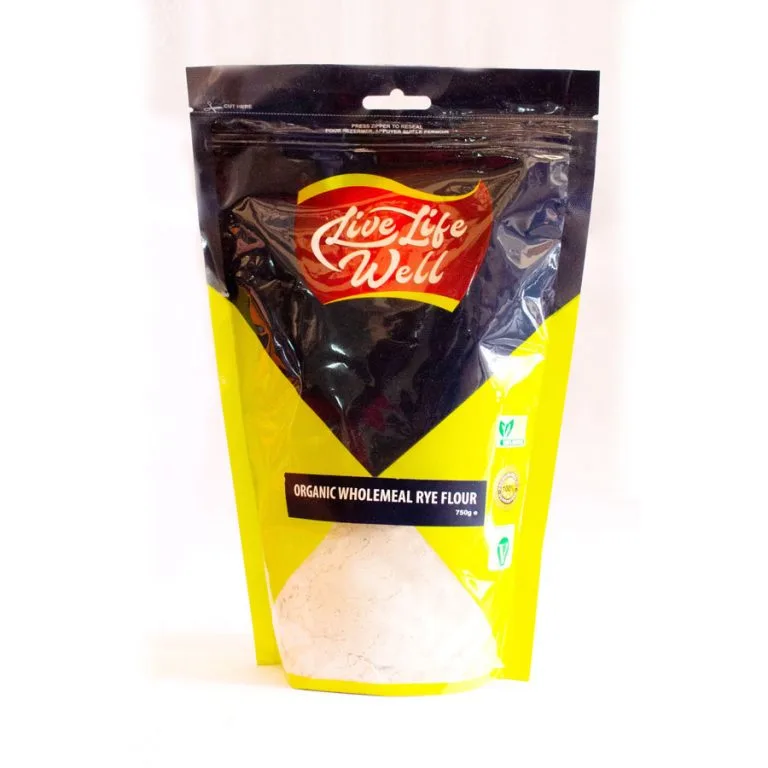Live Life Wholemeal Rye Flour 750G