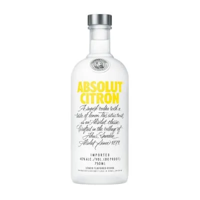 Absolut Vodka Citron 750Ml