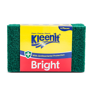 Kleenit bright scouring pad 4 pack