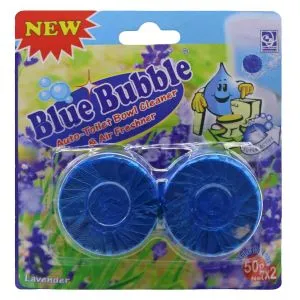 Blue Bubble Toilet Block Lavender 2X50G