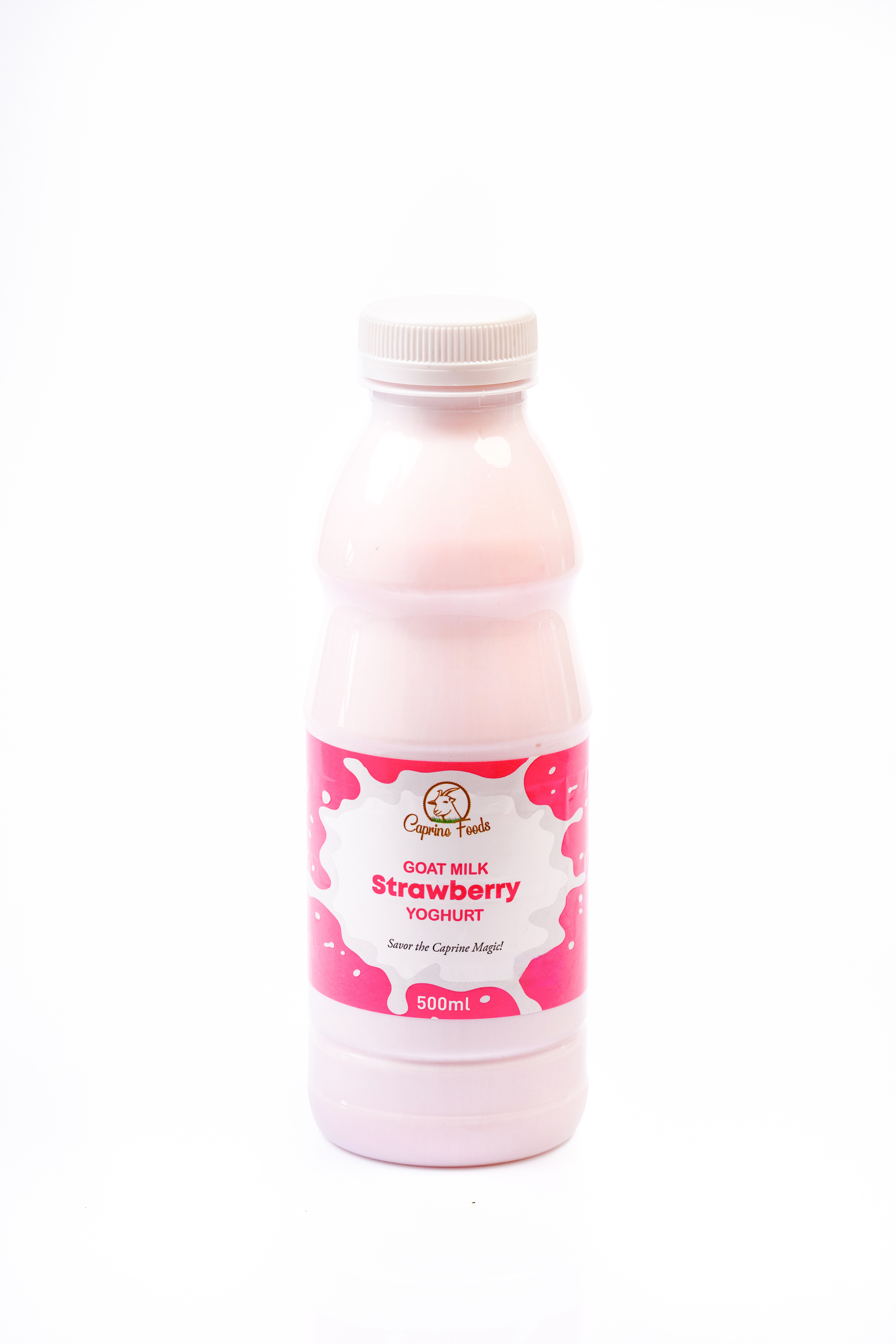 Caprine Strawberry Goat Yoghurt 500Ml