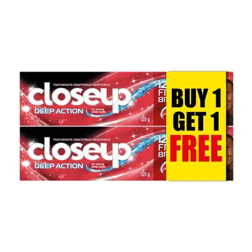 Closeup Red Hot Toothpaste 125G Bogof