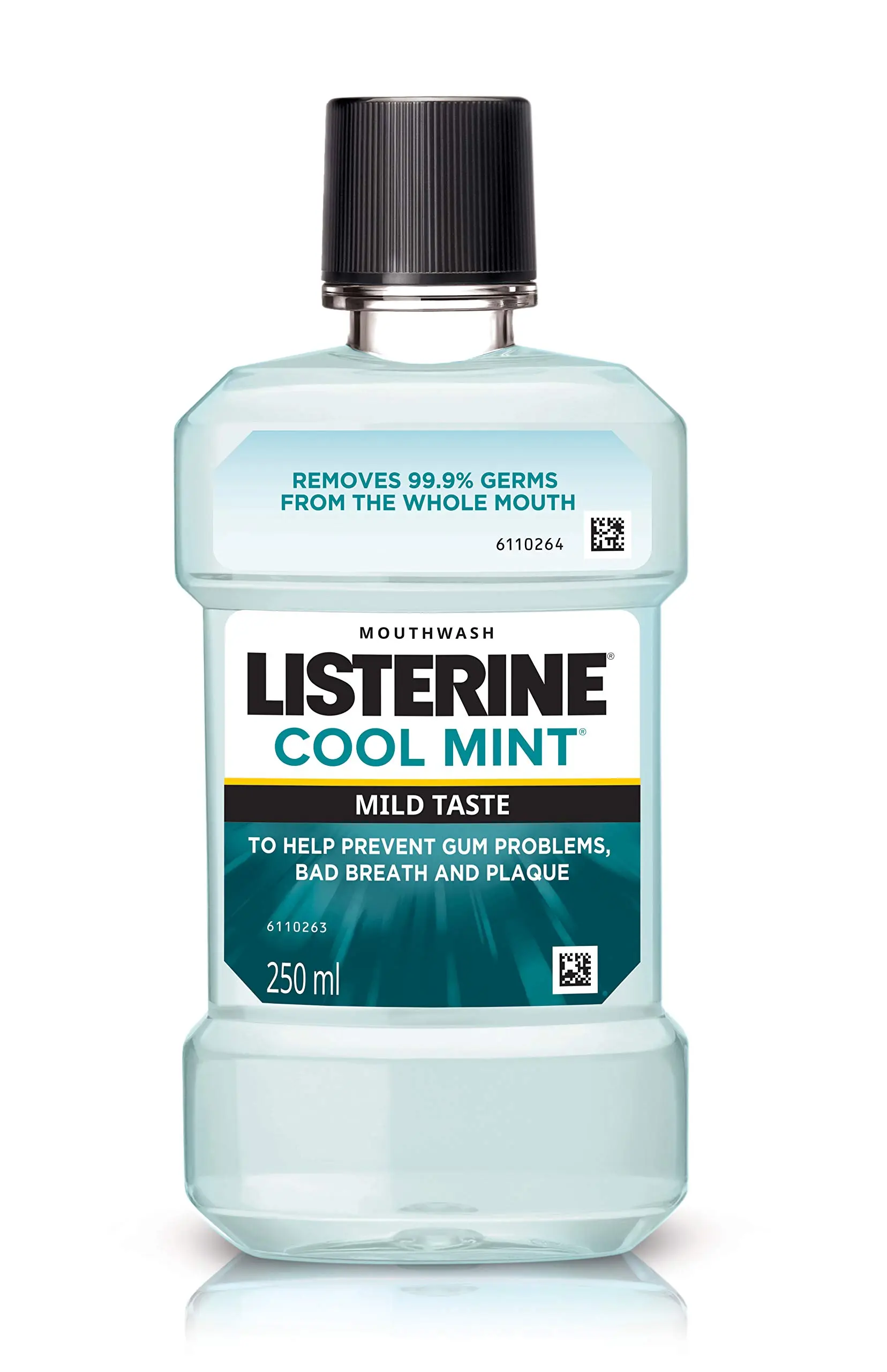 Listerine Cool Mint Milder Moth Wash 250ml