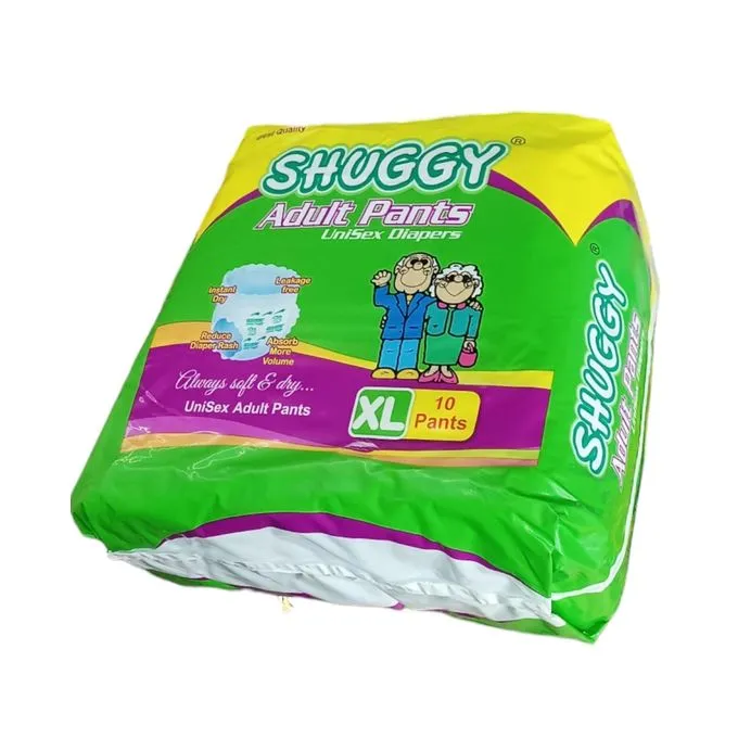 Shuggy Unisex  Adult Diapers  Xlarge 10'S