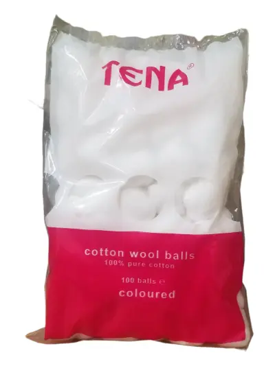 Tena Cotton Wool Balls 100Ball